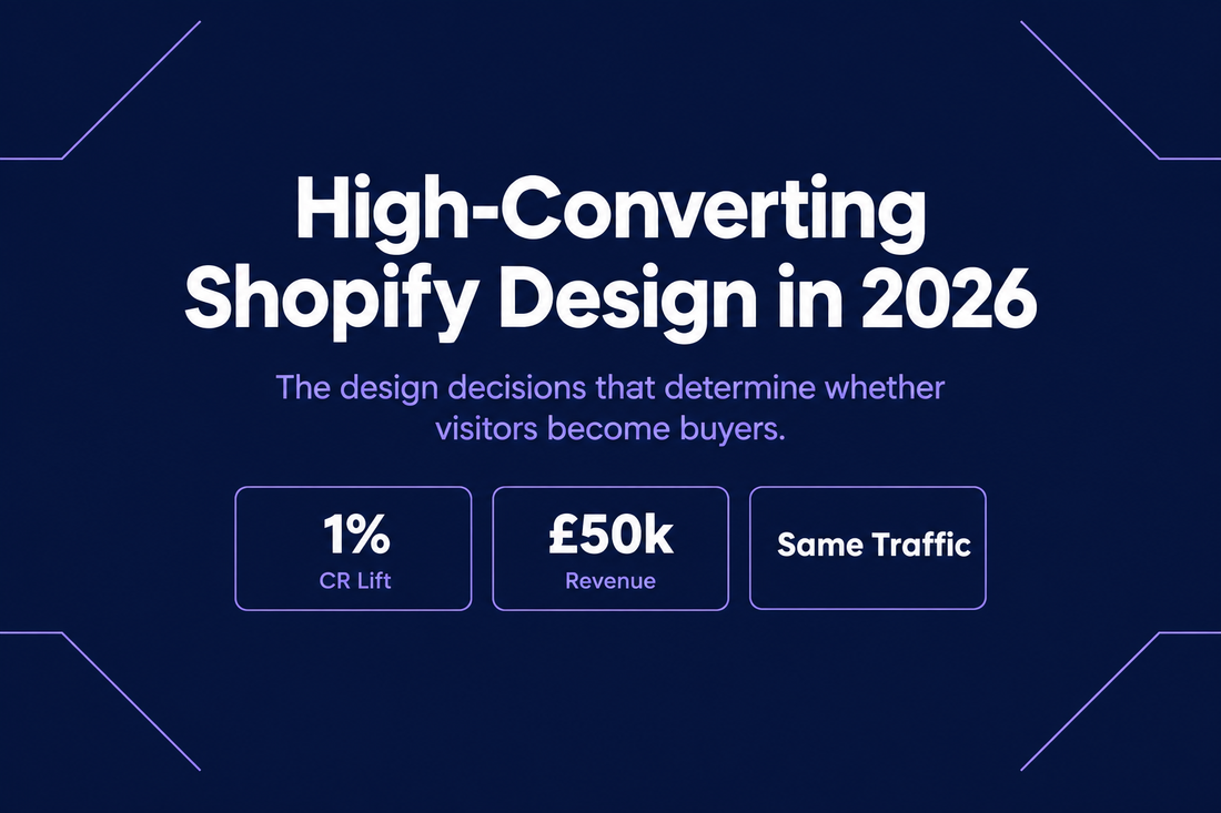 What makes a high-converting Shopify website design in 2026. The design decisions that determine whether visitors become buyers - from Savlo.