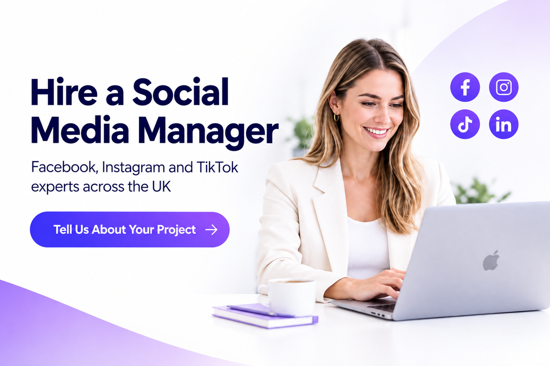 Hire a social media manager in the UK with Savlo — Facebook, Instagram and TikTok specialists. Submit your project free, no obligation, UK and worldwide welcome.