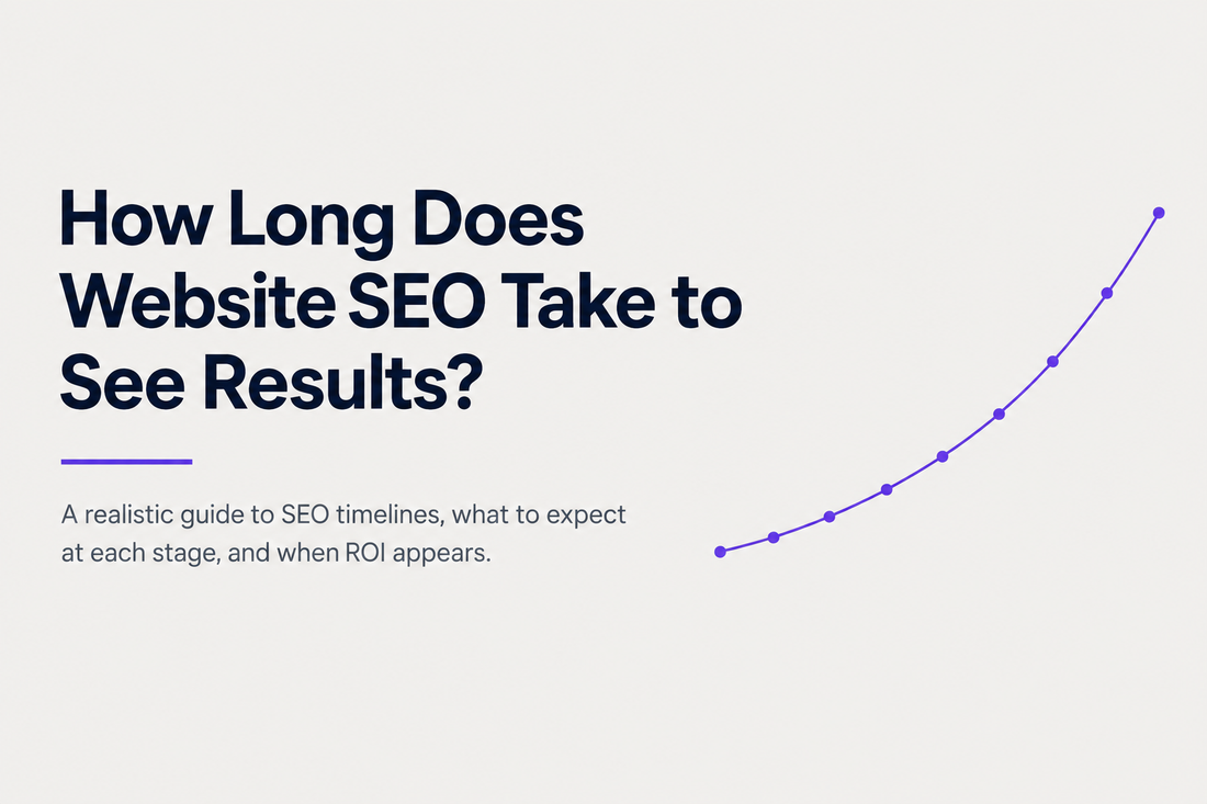 How long does website SEO take to see results - a realistic guide to SEO timelines, what to expect at each stage, and when ROI appears, from Savlo.