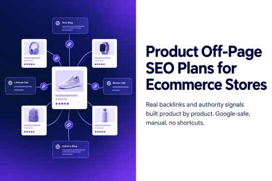 Product off-page SEO plans for ecommerce stores from Savlo. Real backlinks and authority signals built product by product. Google-safe, manual, no shortcuts."