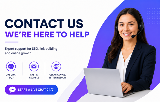 Savlo contact support for SEO, link building and online growth with 24/7 live chat
