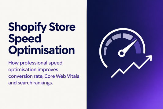 Shopify store speed optimisation services explained - how professional speed optimisation improves Core Web Vitals, conversion rate and search rankings, from Savlo.