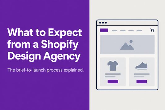 What to expect from a Shopify design agency - the brief-to-launch process explained across six phases from discovery and wireframes through to launch and post-launch support, from Savlo.
