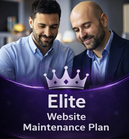 Elite website maintenance plan banner providing priority and proactive website management for businesses