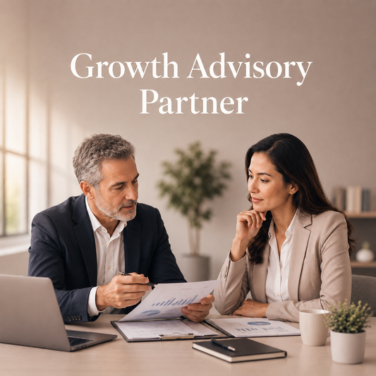 Growth Advisory Partner banner showing expert SEO guidance for complex growth decisions