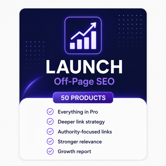 Launch Product Off-Page SEO plan for 50 products with niche placements, guest post backlinks and brand signals