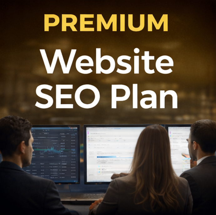 Advanced SEO specialists working on high-level website optimisation and organic growth strategy for a premium SEO plan.