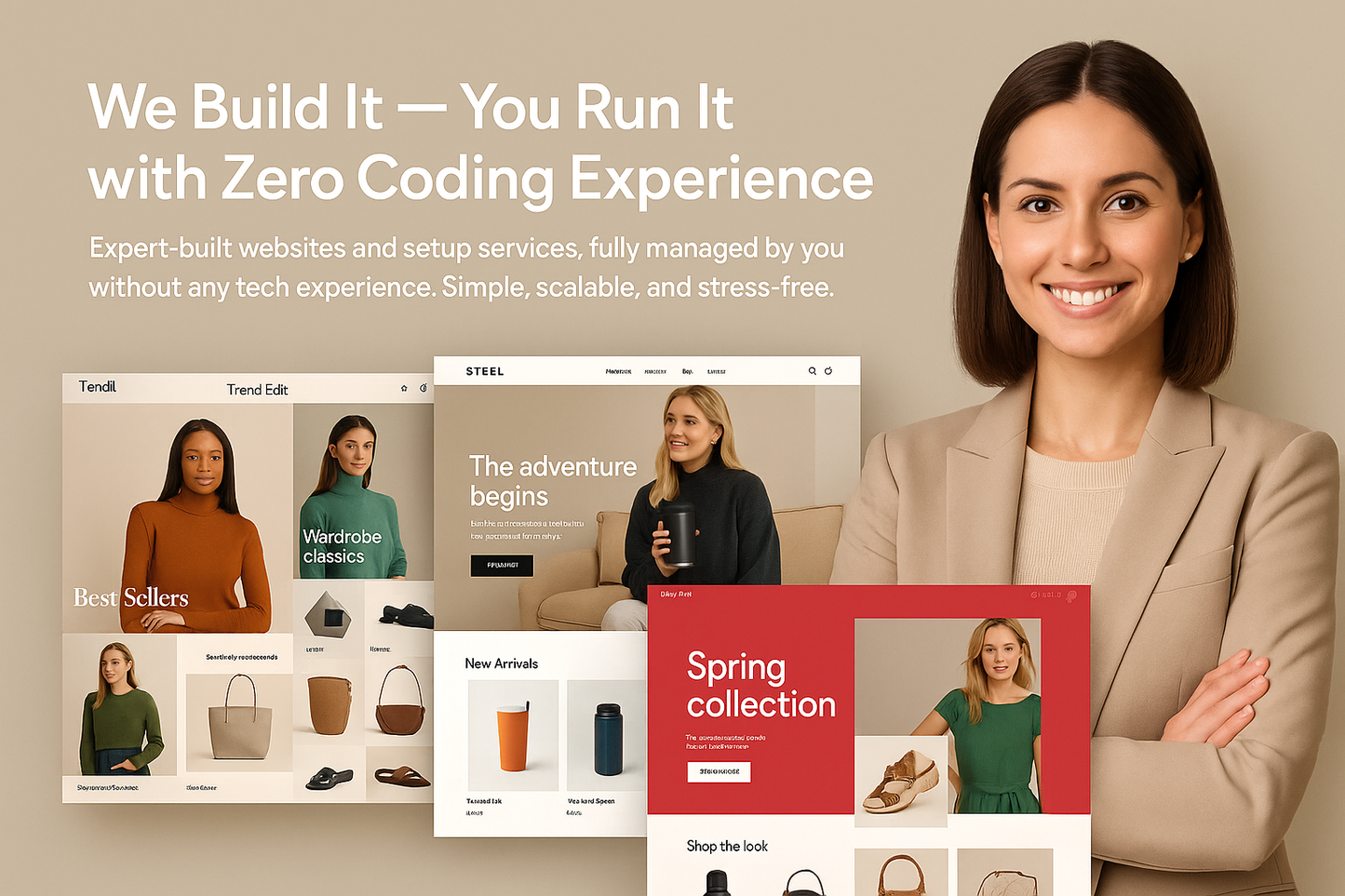 Pro Website Design Package with advanced layout and conversion-focused homepage for high-traffic online stores