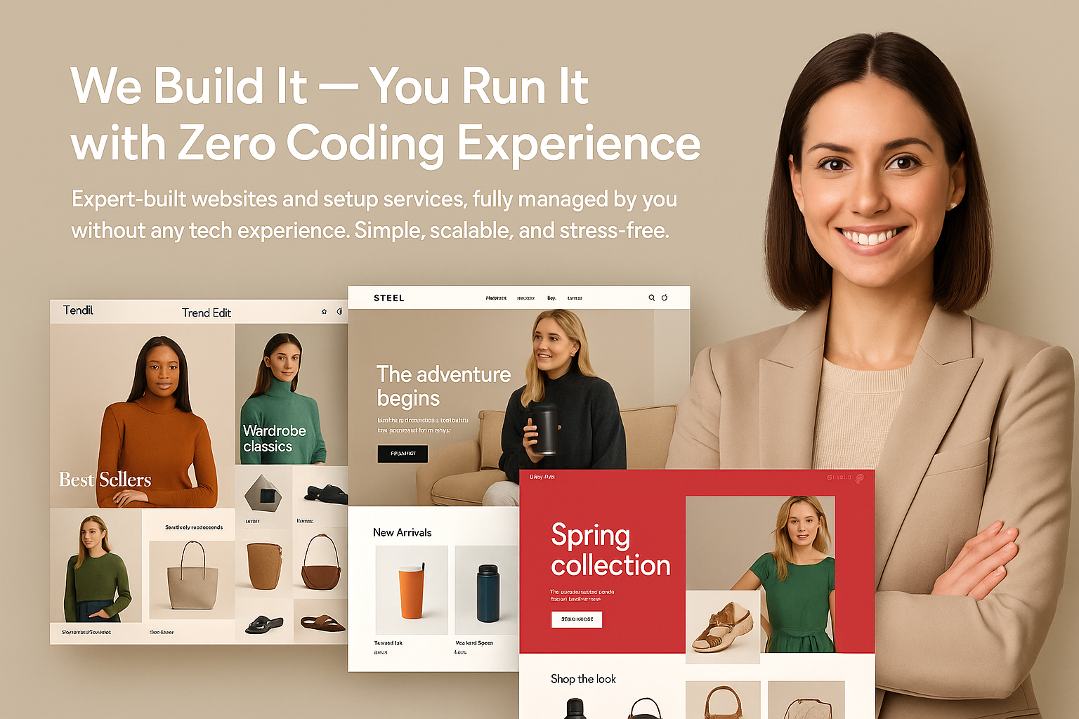 Pro Website Design Package with advanced layout and conversion-focused homepage for high-traffic online stores