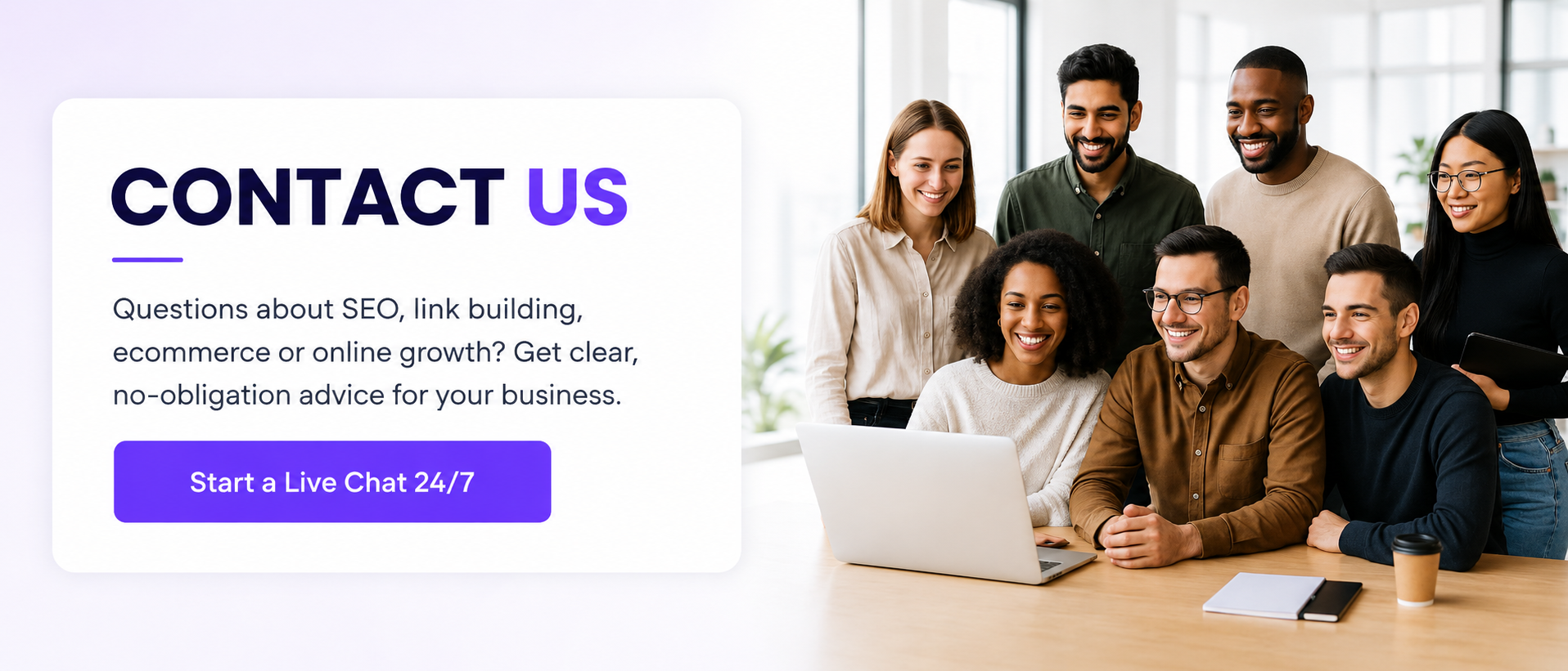 Savlo contact us team offering 24/7 live chat support for SEO, link building, ecommerce and online growth