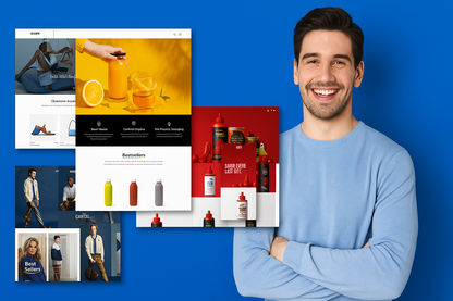 Clean and modern homepage design for starter website package, ideal for small businesses and service providers