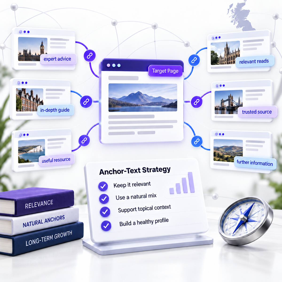 Strategic anchor-text planning for relevant guest post backlinks